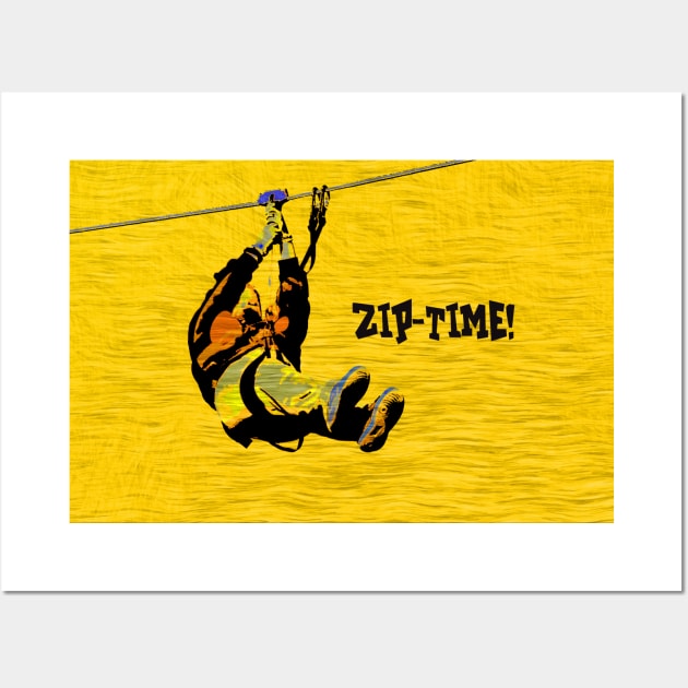 ZIP-TIME! - Zipline Rider Wall Art by Highseller